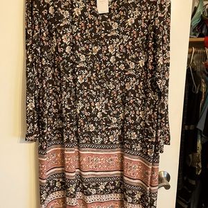 NWT J Jill rayon dress
